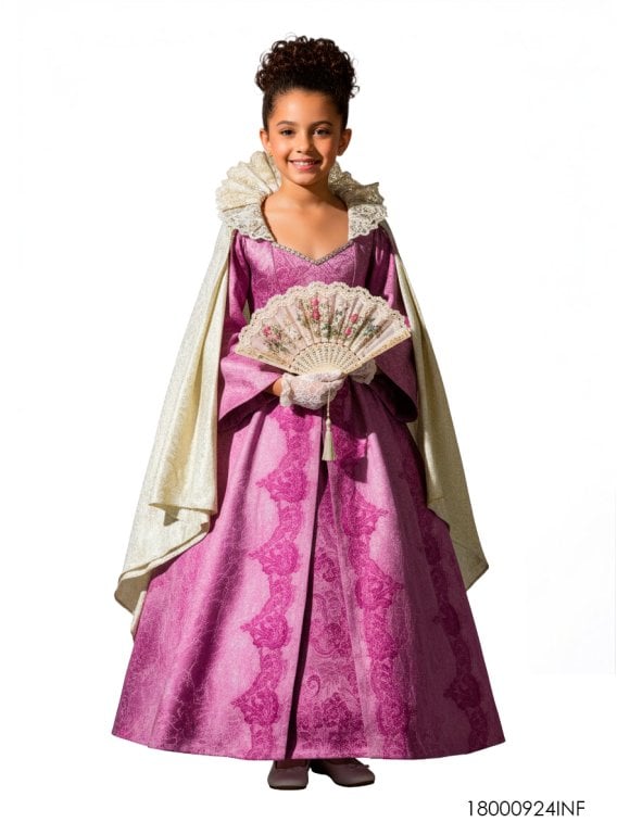DISFRAZ DAMA ANTIGUA INFANTIL D 0924