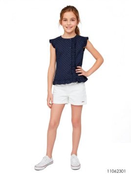 MOLDE BLUSA VOLADOS NIÑA 2301