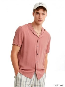 MOLDE CAMISA CON CAPUCHA HOMBRE 2202