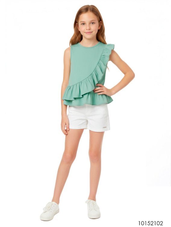 MOLDE BLUSA ASIMETRICA NIÑA 2202