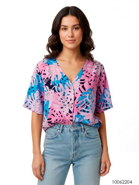 MOLDE BLUSA ESCOTE V MUJER 2204