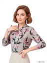 BLUSA CON CORBATA MUJER 2103