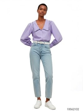 BLUSA CUELLO BEBE MUJER 2102