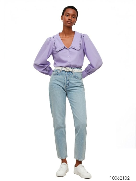 BLUSA CUELLO BEBE MUJER 2102
