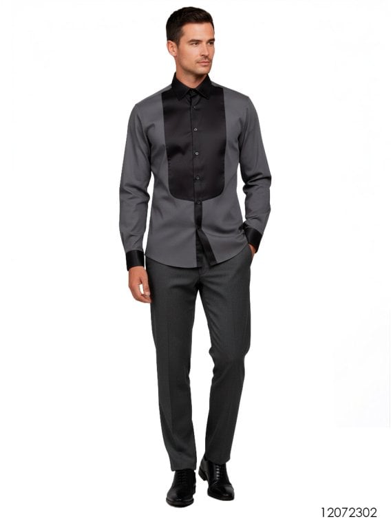 MOLDE CAMISA CON PECHERA HOMBRE 2302