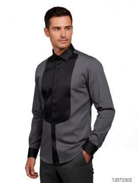 MOLDE CAMISA CON PECHERA HOMBRE 2302