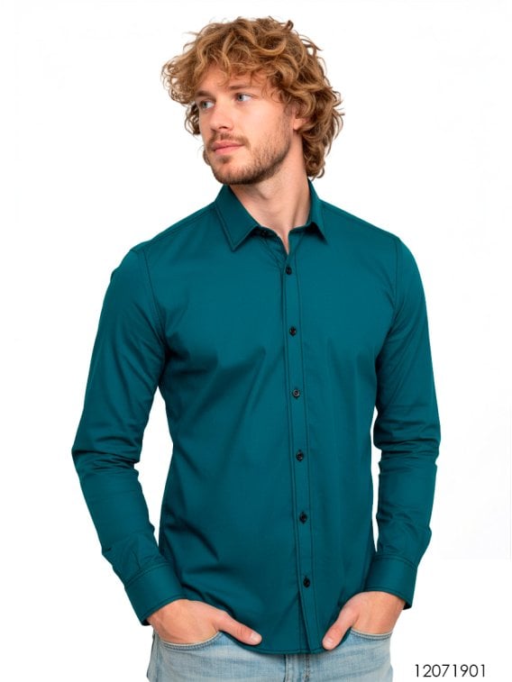 CAMISA CUELLO ITALIANO HOMBRE 1901