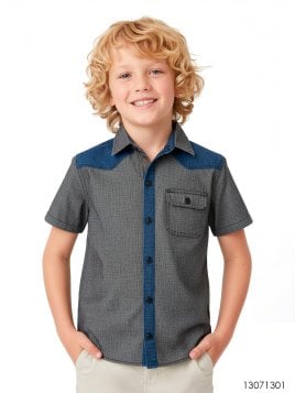 CAMISA CON CANESÚ NIÑO 1301