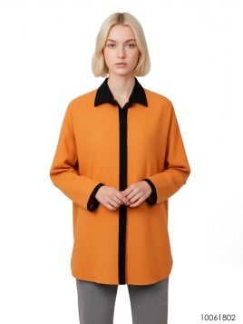 BLUSA CAMISERA OVERSIZE MUJER 1802