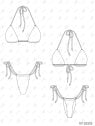 MOLDE TRAJE DE BAÑO 2 PIEZAS MUJER 2502
