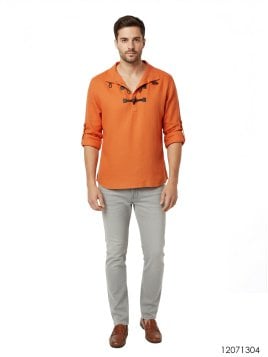 CAMISA CON GORRO HOMBRE 1304