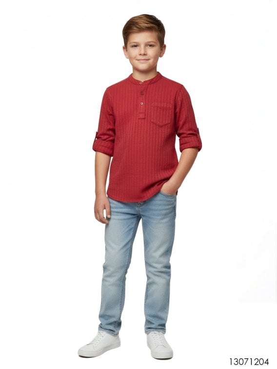 CAMISA CUELLO MILITAR NIÑO 1204