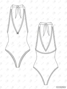 MOLDE TRAJE DE BAÑO 1 PIEZA MUJER 2503