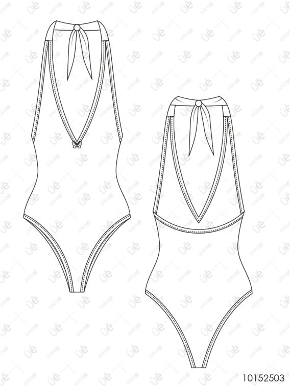 MOLDE TRAJE DE BAÑO 1 PIEZA MUJER 2503