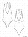MOLDE TRAJE DE BAÑO 1 PIEZA MUJER 2503