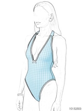 MOLDE TRAJE DE BAÑO 1 PIEZA MUJER 2503