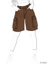 MOLDE SHORT CARGO MUJER 2502