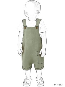 MOLDE ENTERITO JARDINERA BEBE 2501