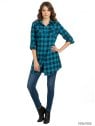 BLUSA CAMISERA LARGA MUJER 1005