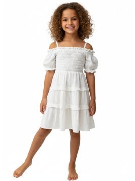 MOLDE VESTIDO CON VUELOS NIÑA 2402