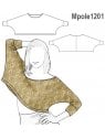 POLERA MURCIELAGO, CUELLO ESCOTADO.
