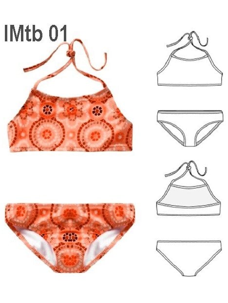 TRAJE DE BAÑO BIKINI NIÑA 0901