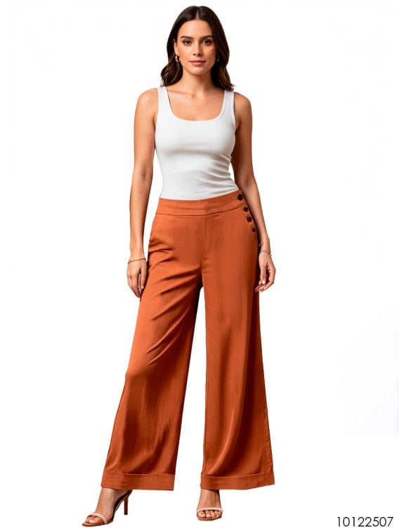 MOLDE PANTALON ANCHO MUJER 2507