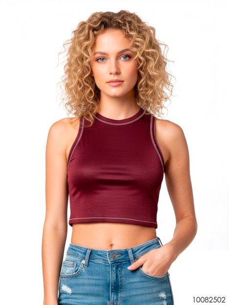 MOLDE TOP ESCOTE CERRADO MUJER 2502