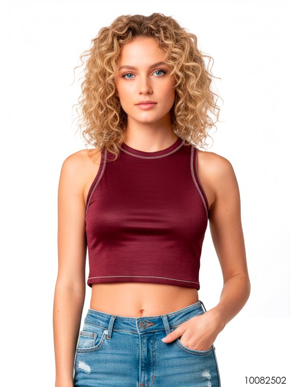 MOLDE TOP ESCOTE CERRADO MUJER 2502