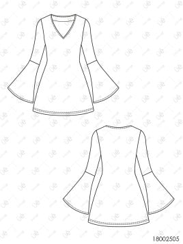 MOLDE DISFRAZ MODA DISCO 2025