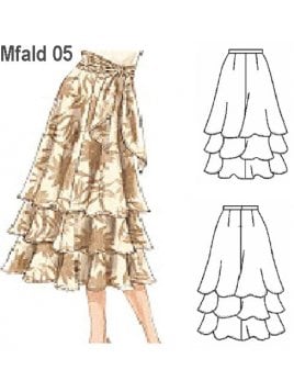 FALDA 3 CAPAS MUJER.