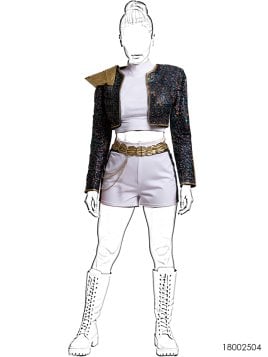 MOLDE DISFRAZ PERSONAJE DE SERIE 2504