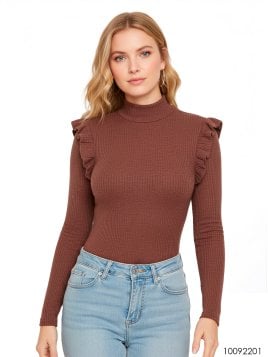 MOLDE POLERA CON VUELOS MUJER 2201