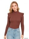 MOLDE POLERA CON VUELOS MUJER 2201