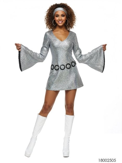 MOLDE DISFRAZ MODA DISCO 2025