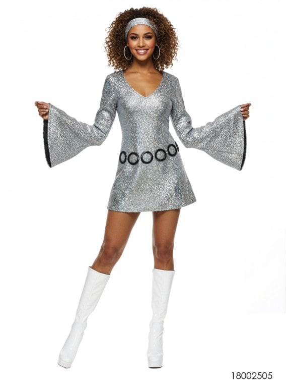 MOLDE DISFRAZ MODA DISCO 2025