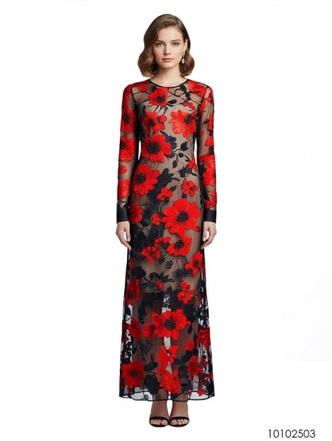 MOLDE VESTIDO MIDI MUJER 2503