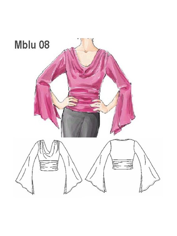 BLUSA MANGA ABIERTA MUJER