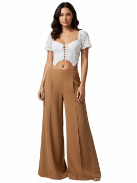 MOLDE PANTALON PIERNA ANCHA MUJER 2504