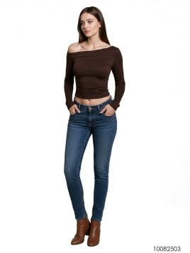 MOLDE TOP ASIMETRICO MUJER 2503