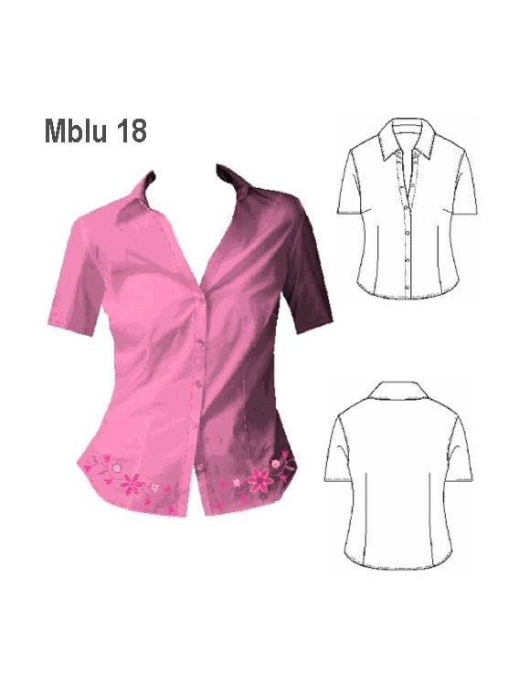 BLUSA MANGA CORTA MUJER