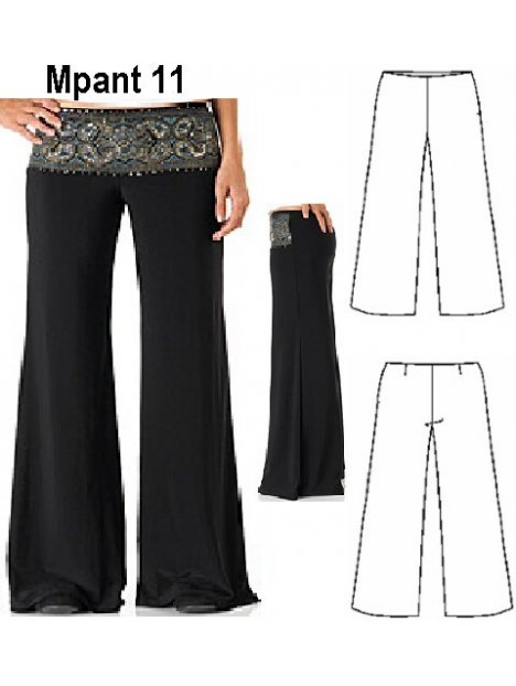 PANTALON PIERNA ANCHA MUJER 0911