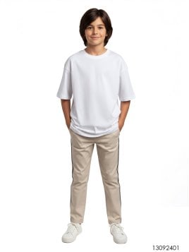 MOLDE POLERA BASICA OVERSIZE NIÑO 2401