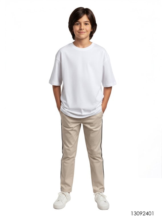 MOLDE POLERA BASICA OVERSIZE NIÑO 2401