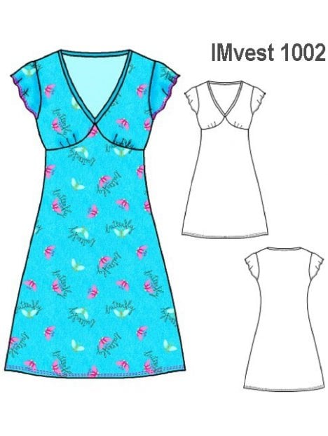 VESTIDO CUELLO V