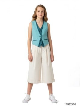 MOLDE CHAQUETA CHALECO NIÑA 2401