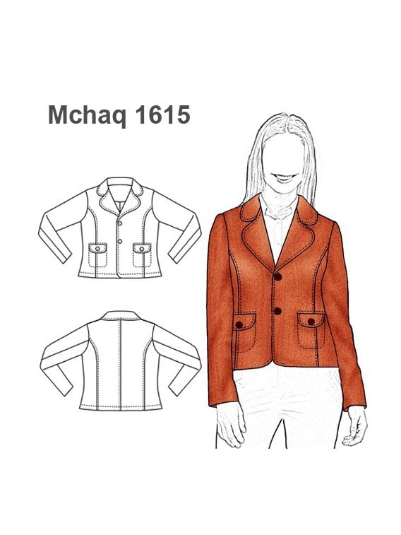 CHAQUETA BLAZER MUJER 1615