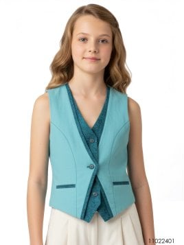 MOLDE CHAQUETA CHALECO NIÑA 2401