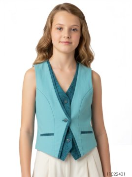 MOLDE CHAQUETA CHALECO NIÑA 2401