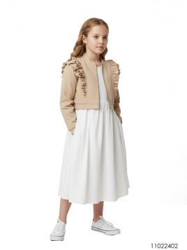 MOLDE CHAQUETA CON VUELOS NIÑA 2402